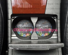 Load image into Gallery viewer, Buckle up succas... car coasters set of 2