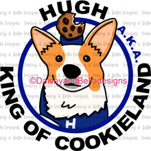 Load image into Gallery viewer, HUGH “King of cookieland” (animal charity donation T-shirt )