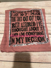 Load image into Gallery viewer, Rest assured/slap