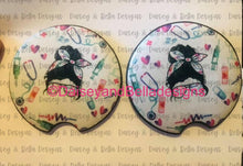 Load image into Gallery viewer, NURSE car coasters set of 2