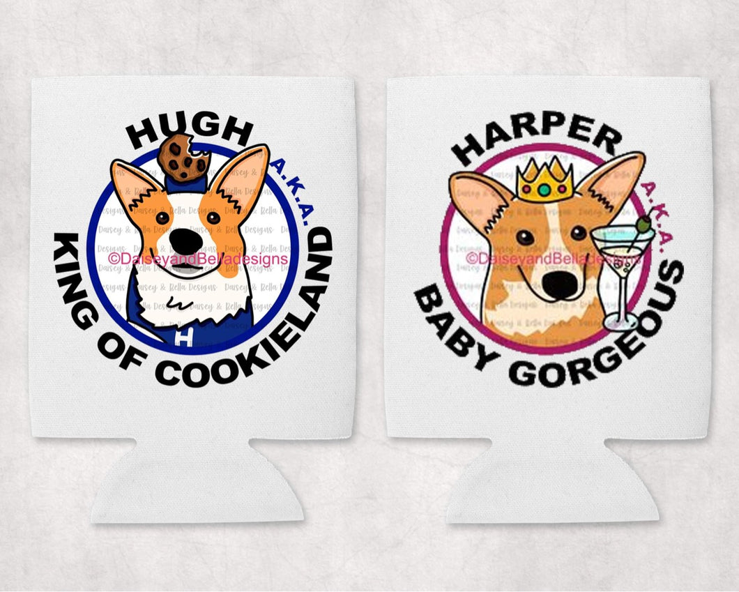 HUGH and HARPER KOOZIE(1) (double sided with one print of each on one side)