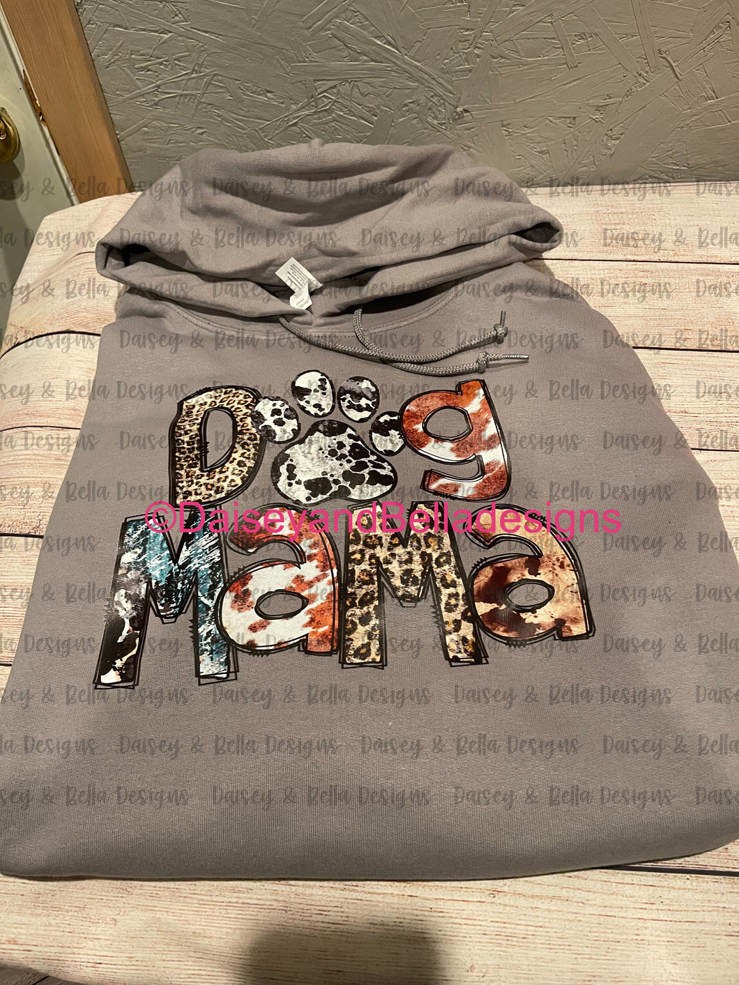 Dog mama- leopard, screen print